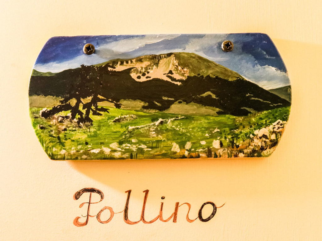 Targa stanza Pollino - B&B Pezzo della Noce Castrovillari